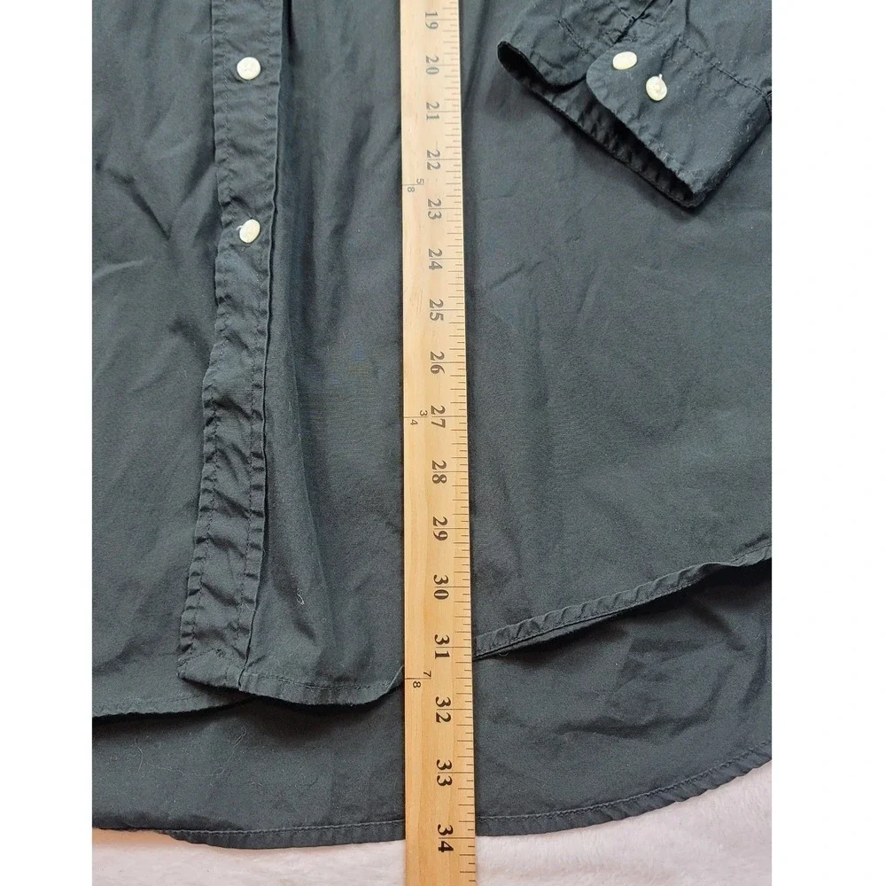 Polo Ralph Lauren Blake Shirt Mens XL Black Cotton Button Down Long Sleeve Pony